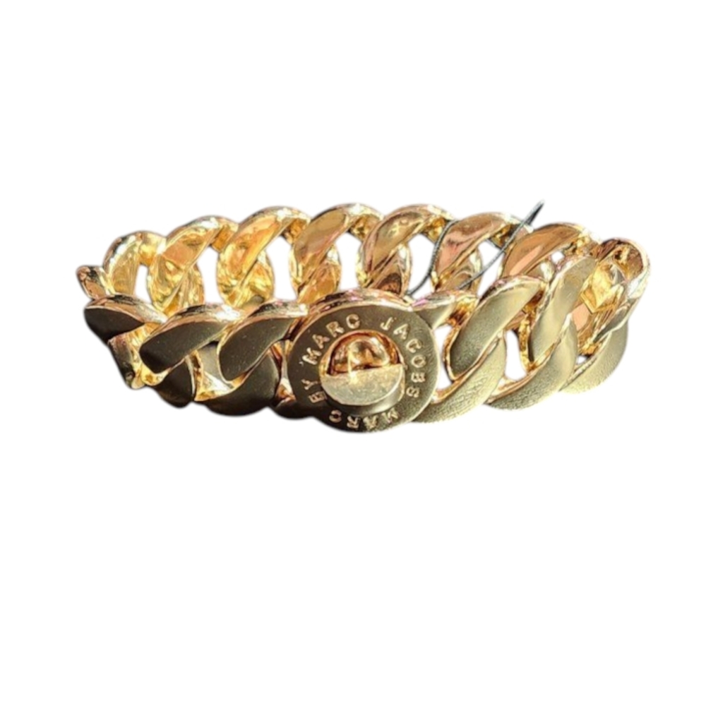 Marc Jacobs Gold-tone Katie Turn Lock Link Bracelet